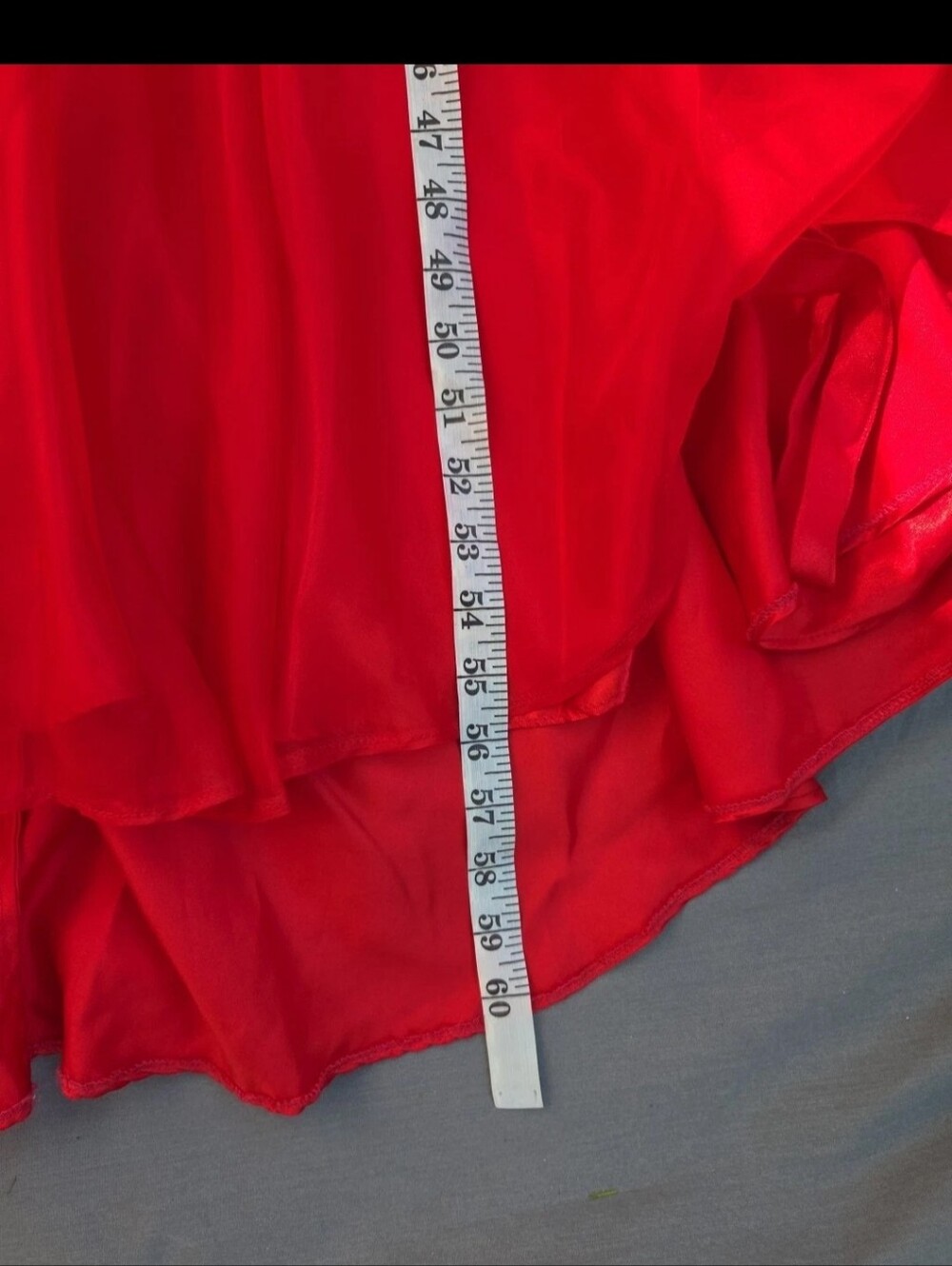 Sherri Hill Prom Dress Size 2 Red Ball Gown With Mini Train - Picture 6 of 8